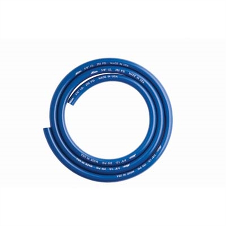 MILTON INDUSTRIES PVC Air Hose, 3/8" I.D., 25 Feet, 1/4" NPT Male Ends, 250 PSI, Blue 1642